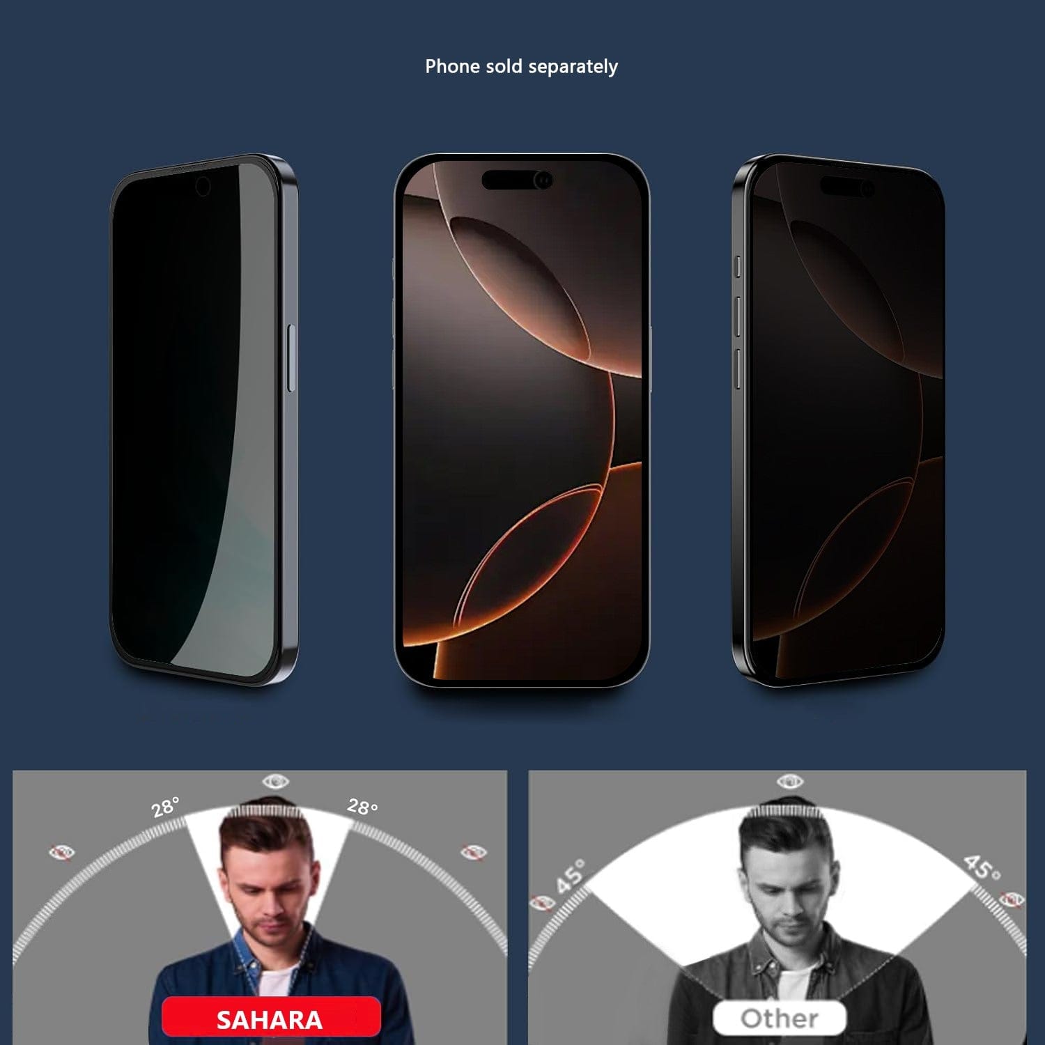 iPhone Air Privacy Screen Protector - Easy Apply Tempered Glass Screen Protector | Zerodamage