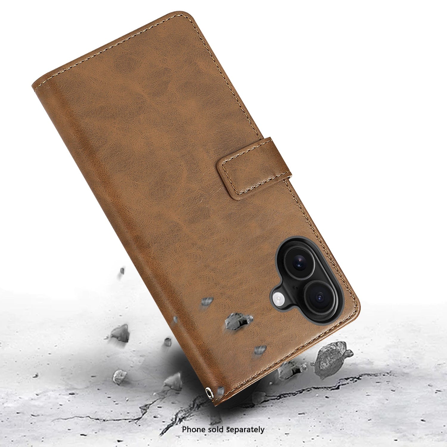 Indy Series Leather Folio Wallet Case Compatible with Magsafe for Apple iPhone 17