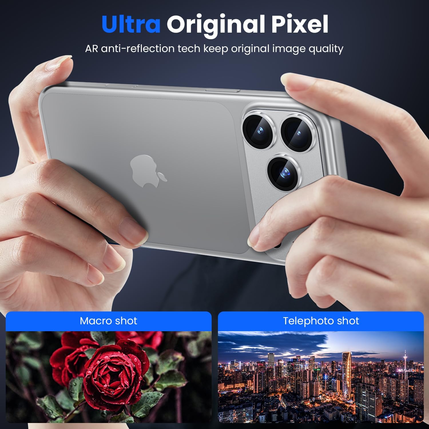Apple iPhone 17 Pro Camera Protector - Strong Titanium (2-Pack) | ZeroDamage