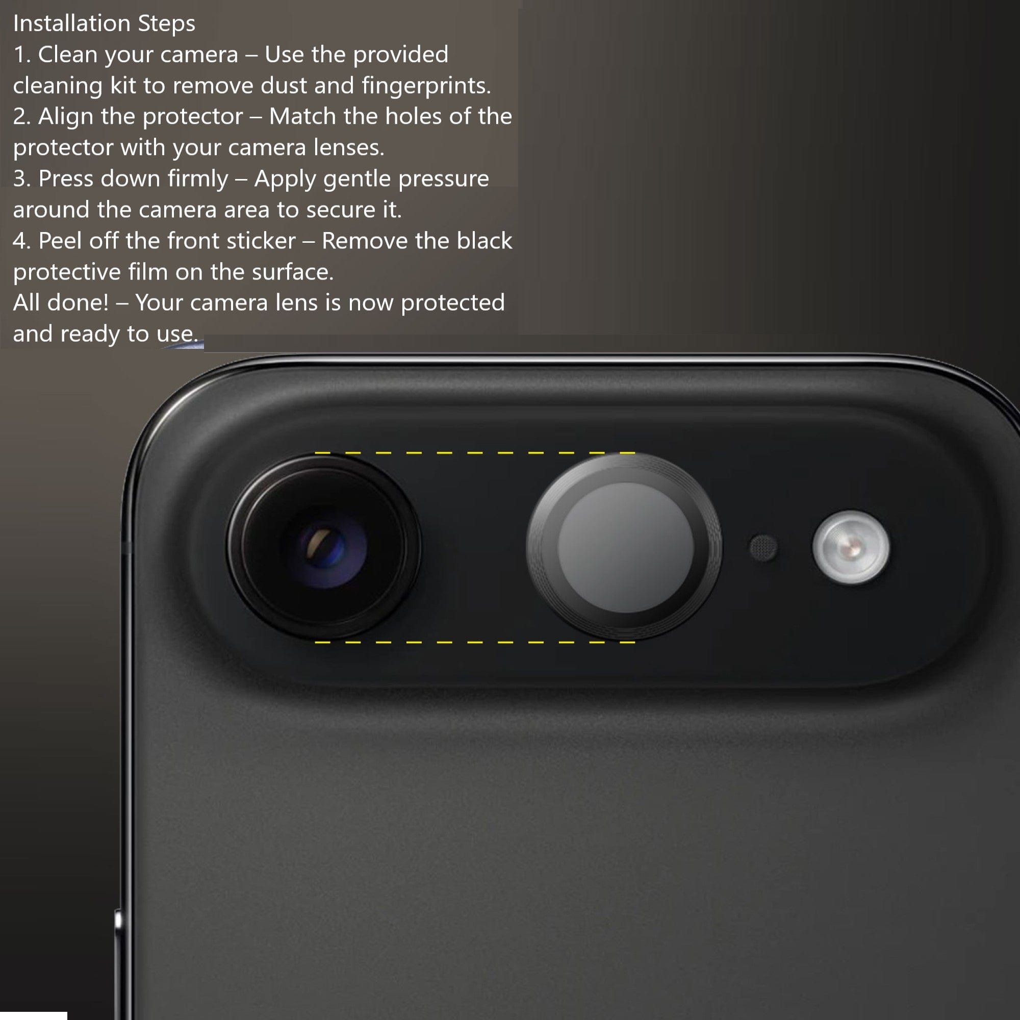 iPhone Air Camera Protector - Ultra-Strong Glass (2-Pack) | ZeroDamage