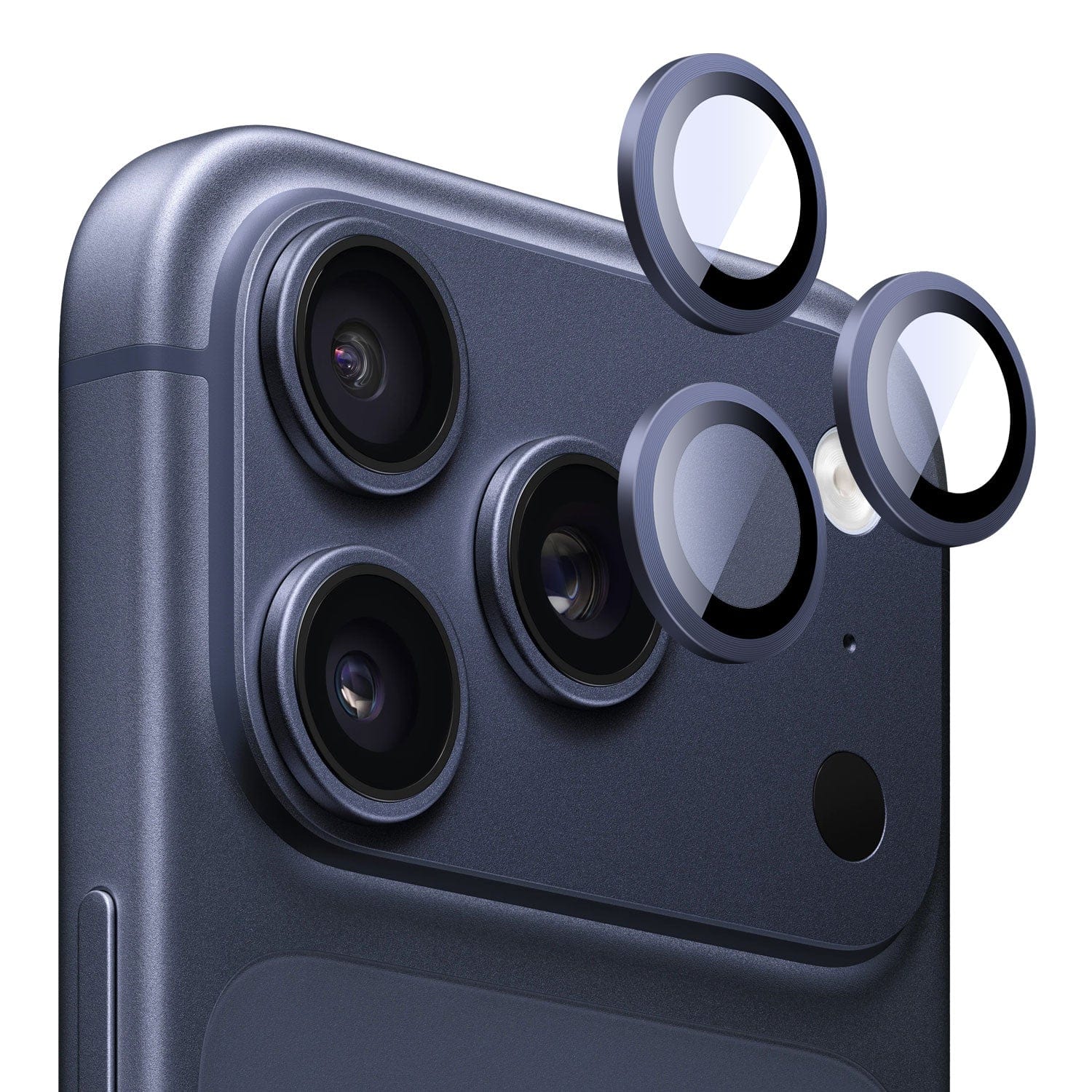 iPhone 17 Pro / 17 Pro Max Camera Protector - Titanium Glass (2-Pack) | ZeroDamage