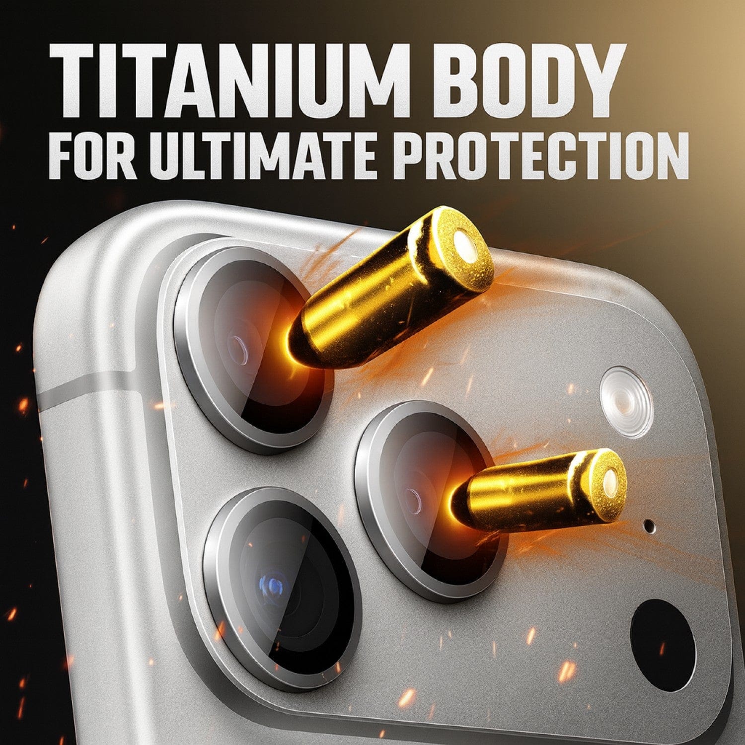 iPhone 17 Pro / 17 Pro Max Camera Protector - Titanium Glass (2-Pack) | ZeroDamage