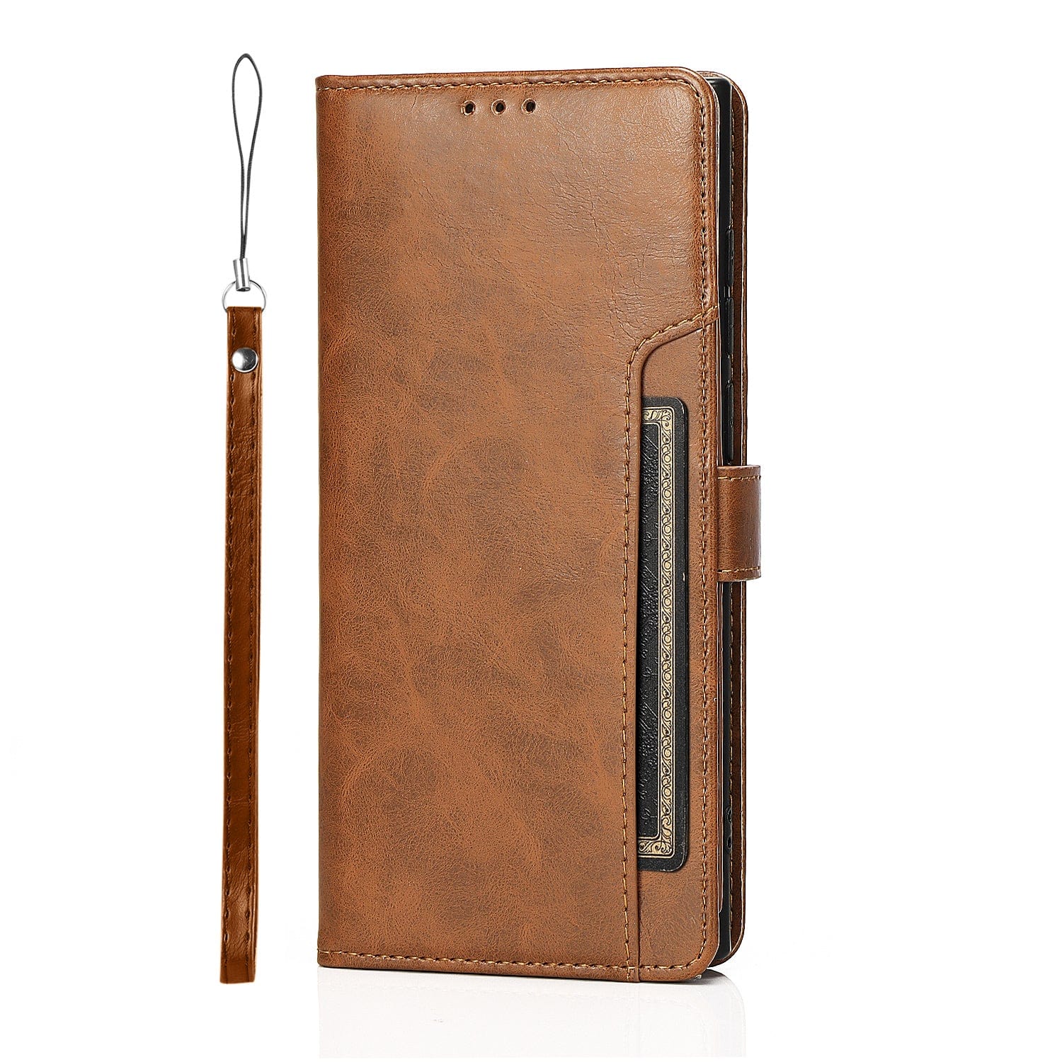 Indy Series Genuine Leather Wallet Case - Samsung Galaxy S23 Ultra