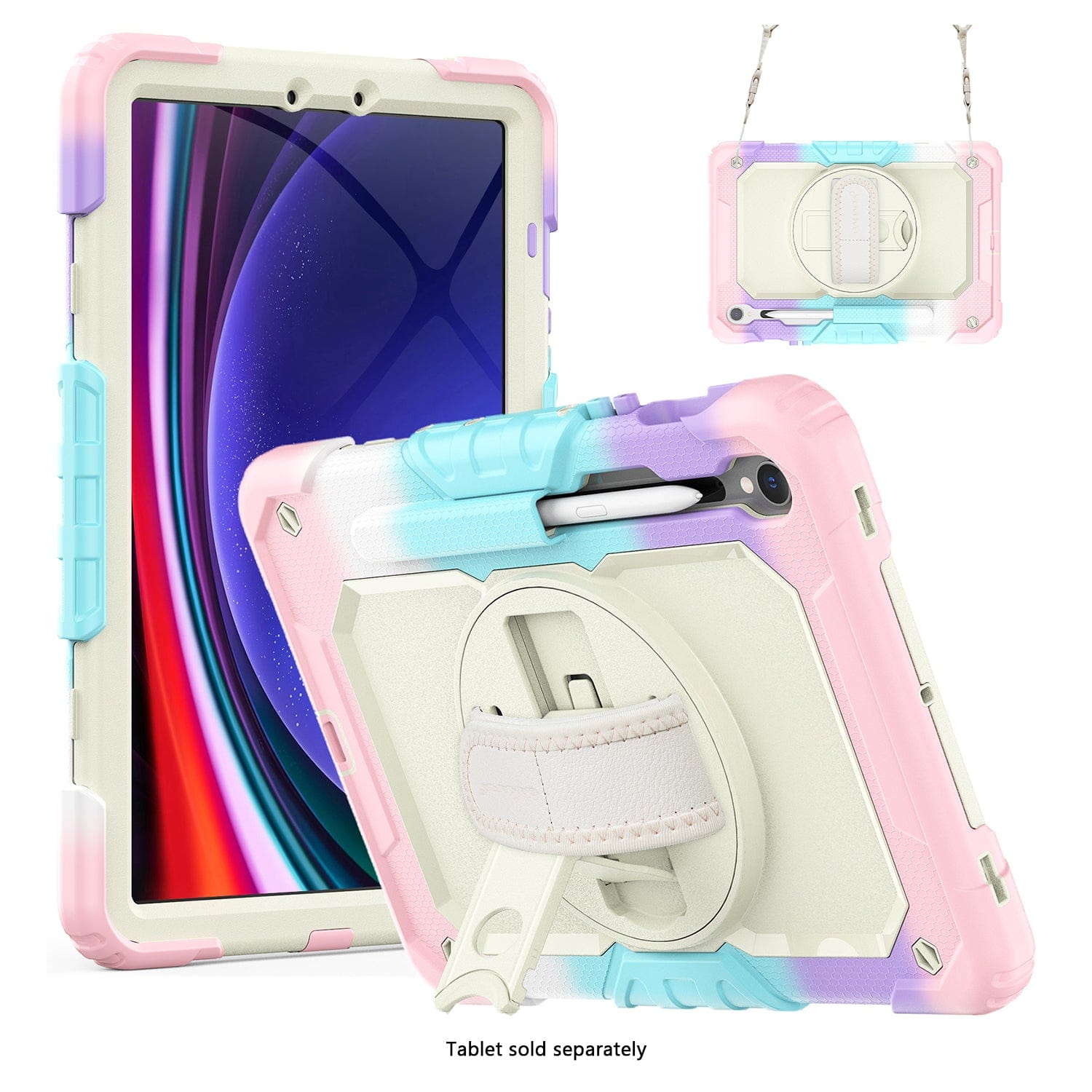 Raider Series Heavy Duty Case with Hand Strap for Samsung Galaxy Tab S10 FE /S9/S9 FE
