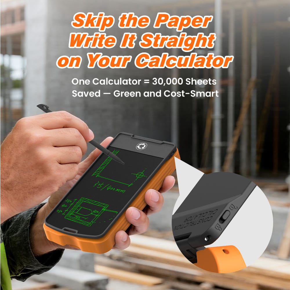 Sahara Construction Calculator - 200+ Engineering Functions & 2.6" LCD Display