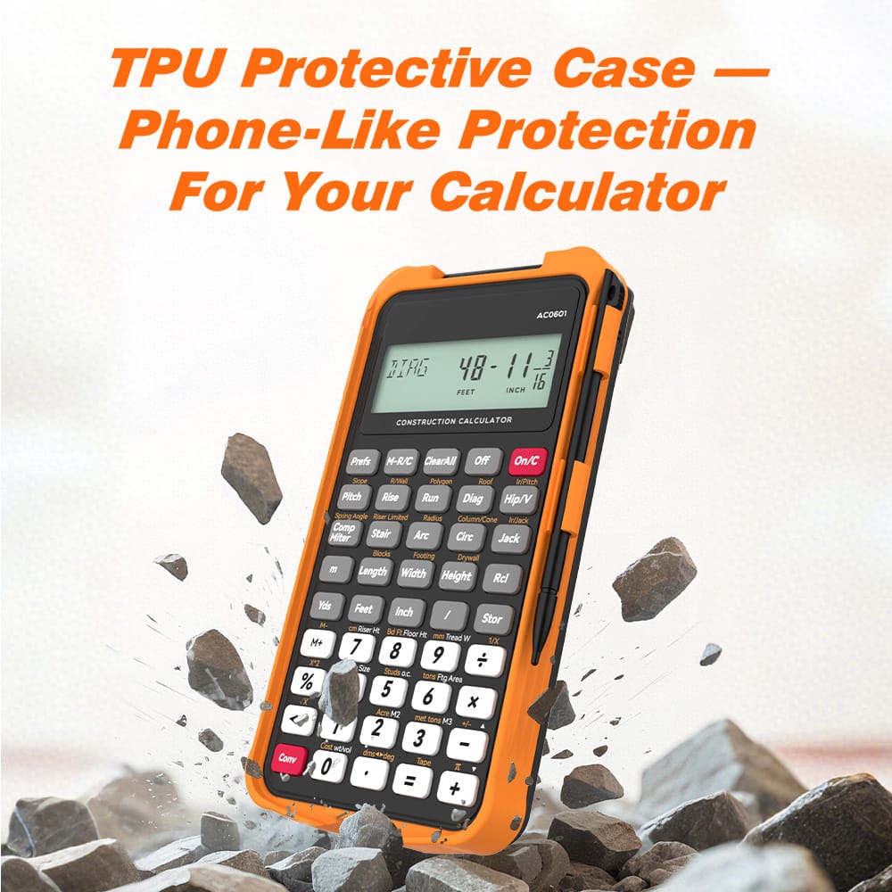 Sahara Construction Calculator - 200+ Engineering Functions & 2.6" LCD Display