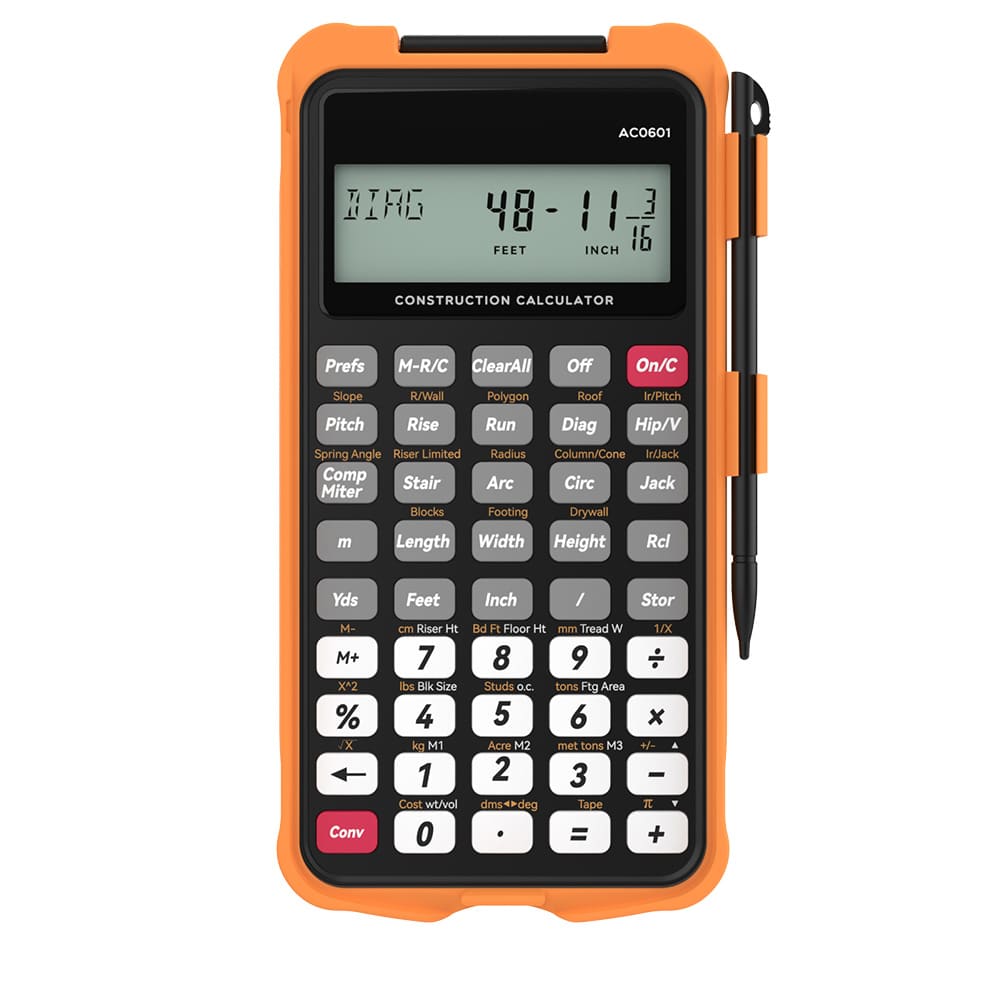 Sahara Construction Calculator - 200+ Engineering Functions & 2.6" LCD Display