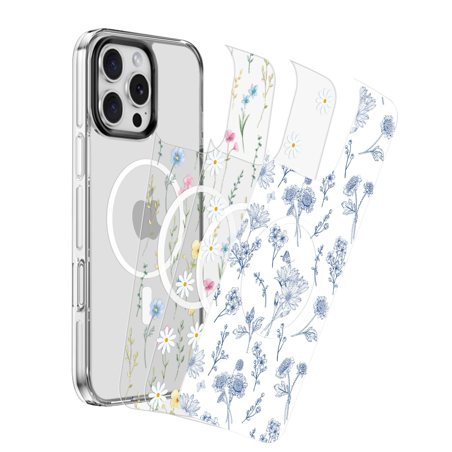 Inspire Series Case with Swappable Floral & Marble Designs - Apple iPhone 16 Pro Max