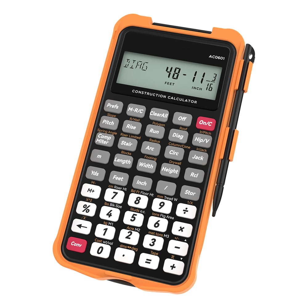 Sahara Construction Calculator - 200+ Engineering Functions & 2.6" LCD Display