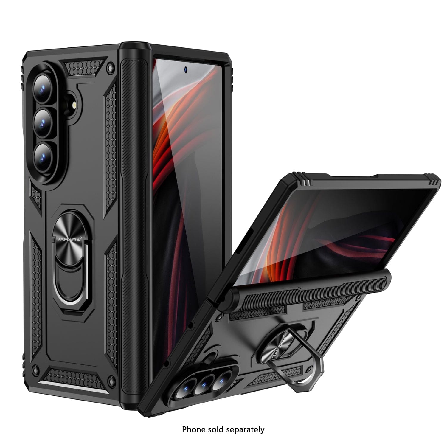 Raider Series Heavy Duty Case for Samsung Galaxy Z Fold7 - Scorpion Black