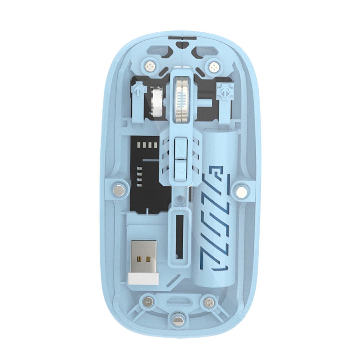 Wireless Mouse - Transparent Dual-Mode, Rechargeable Design | Glacier Series