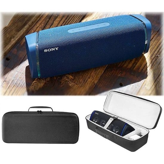 SaharaCase - Travel Carry Case - for Sony SRS-XB43 Bluetooth Speaker - Black
