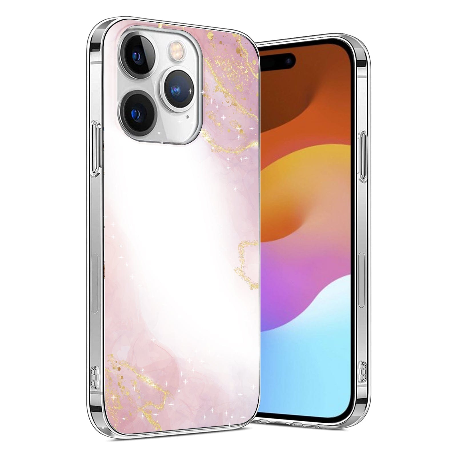 Marble Series Case with MagSafe for iPhone 15 Pro Max - Pink Marble