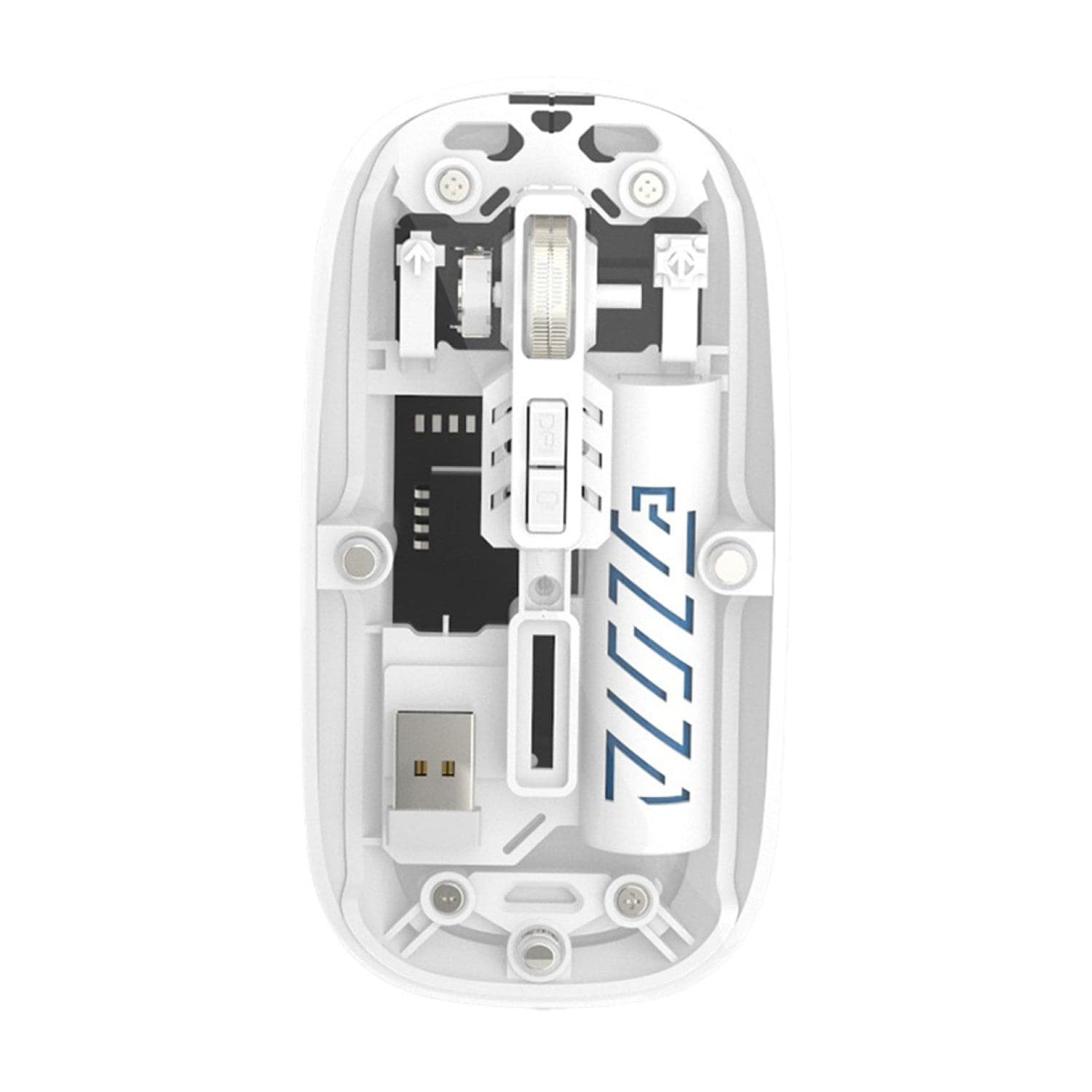 Wireless Mouse - Transparent Dual-Mode, Rechargeable Design | Glacier Series