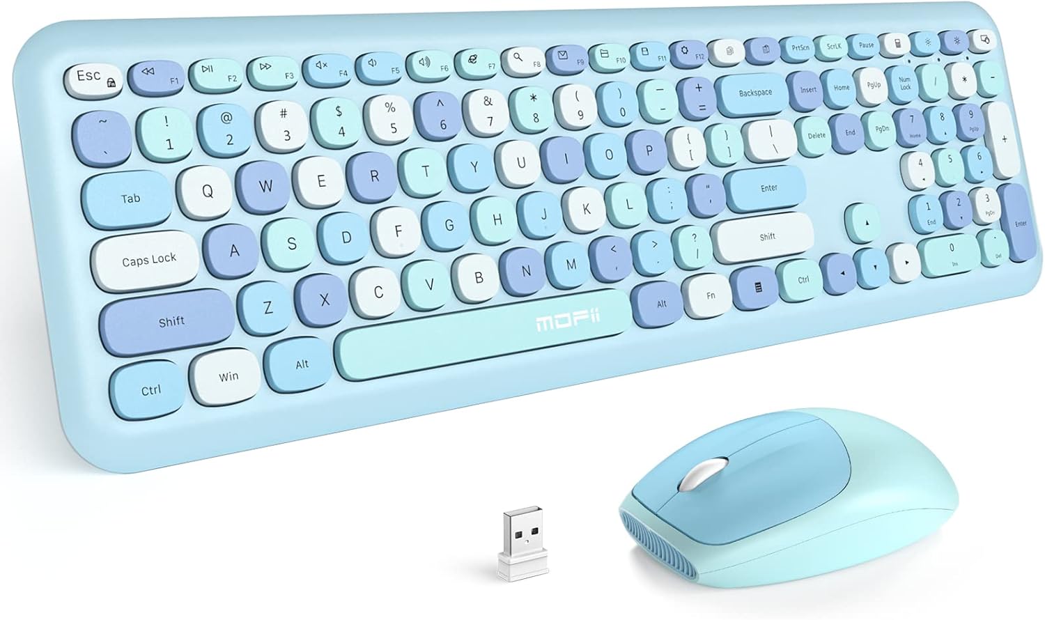 MOFII Wireless Keyboard and Mouse Combo with Flush Keys