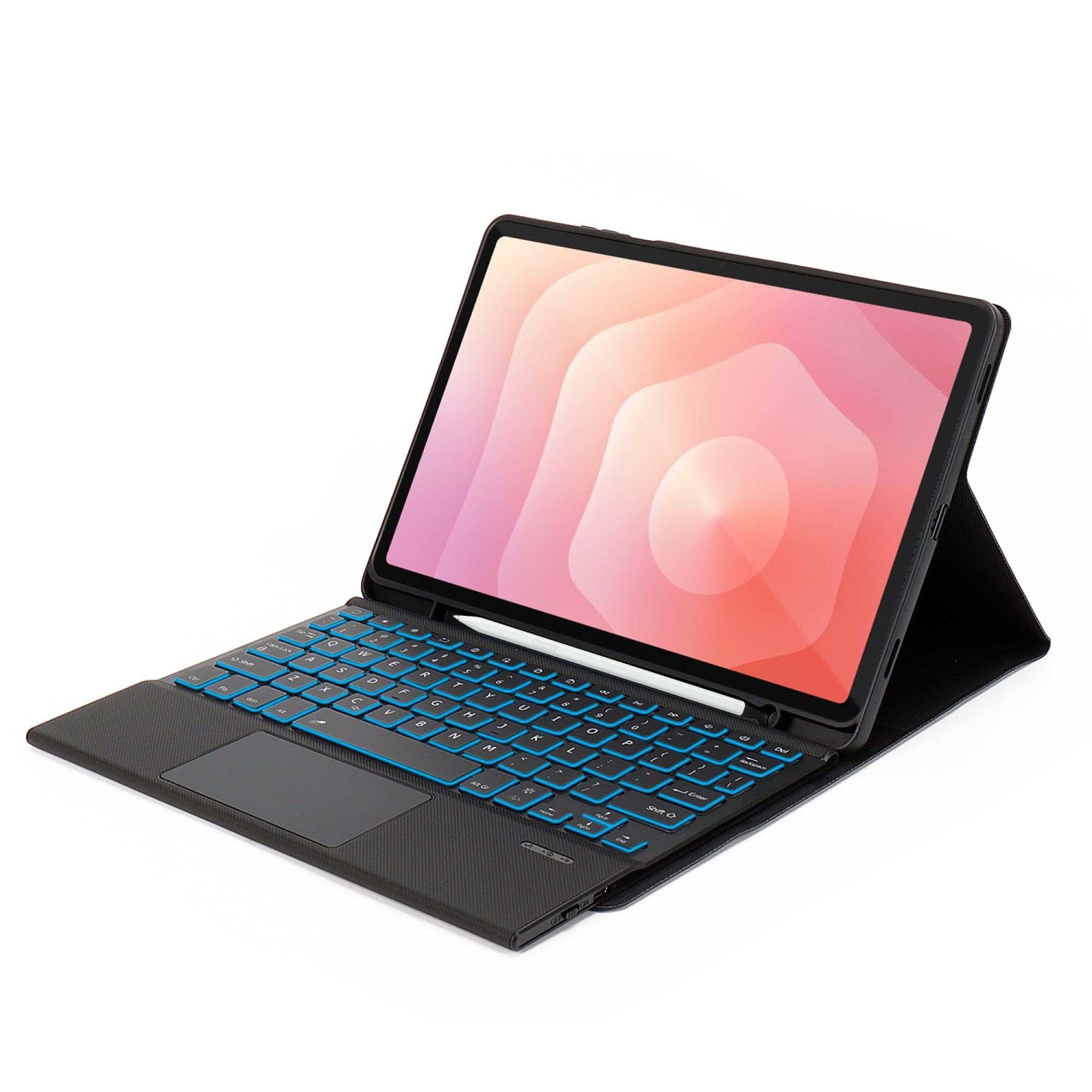 Samsung Galaxy Tab S11 Keyboard Case | 7 Backlight Colors | Built-in Track Pad | Smooth Finish | Navigate Series