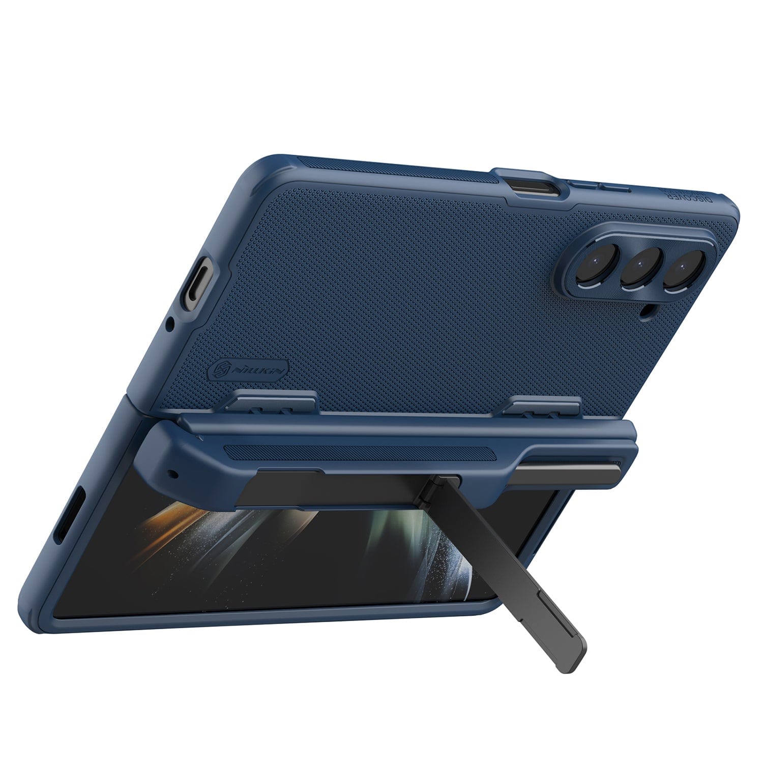 GRIP Series with Kickstand and Stylus Compatibility Case for Samsung Galaxy Z Fold5 - Blue