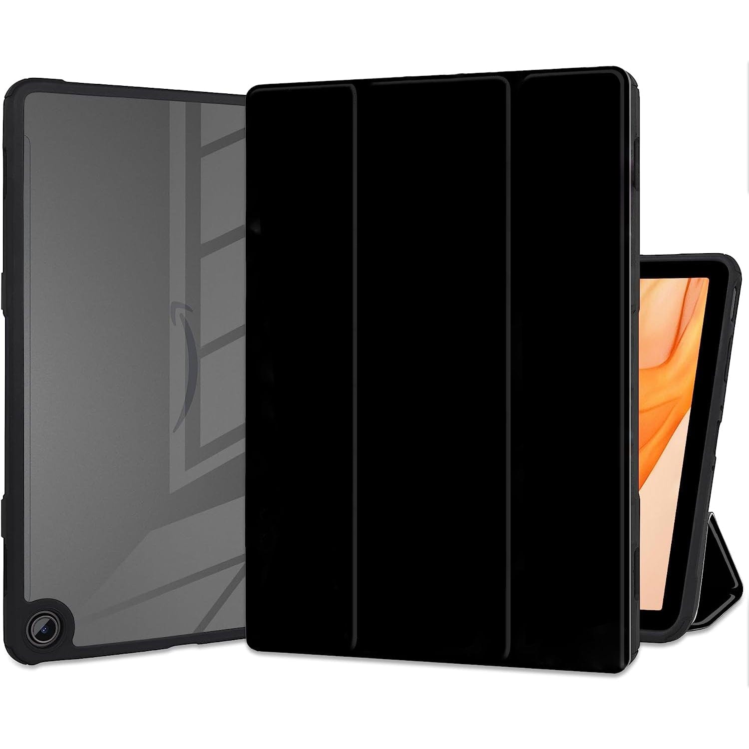 Tri-Fold Folio Case for Amazon Fire Max 11 - Black