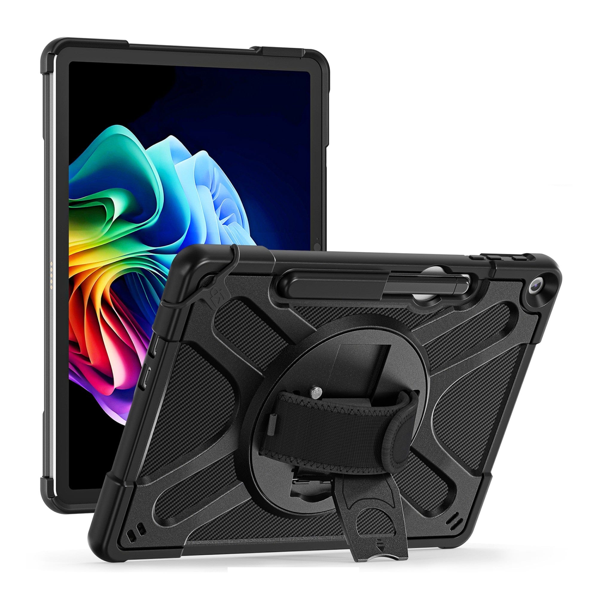 Microsoft Surface Pro 12" Case | Heavy Duty with Hand Strap | Shoulder Strap | Raider Series