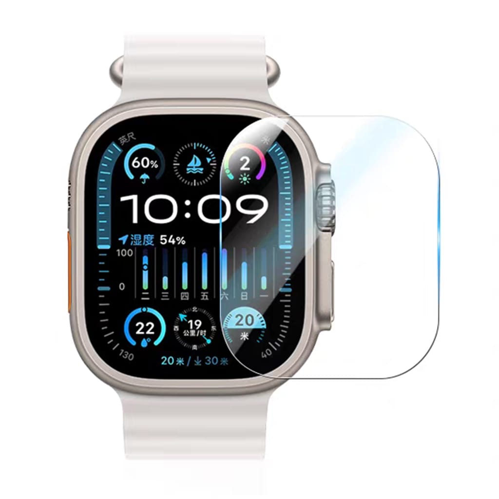 Apple Watch Ultra 1/2/3 (49mm) Screen Protector - 2.5D Flat Tempered Glass | ZeroDamage
