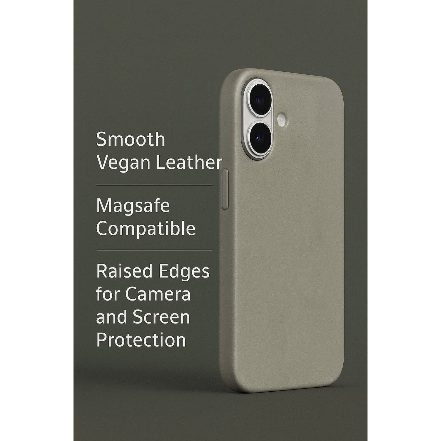 Indy Series Vegan Leather Case Compatible with Magsafe for Apple iPhone 17