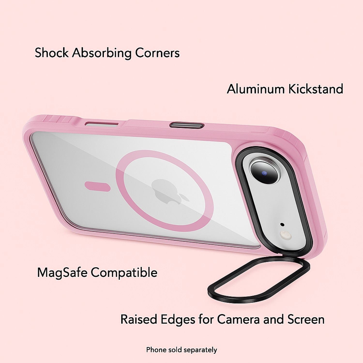 iPhone Air Kickstand Case - Clear Durable Back with Shockproof Edges Magsafe Compatible | Raider ArmorPro Series