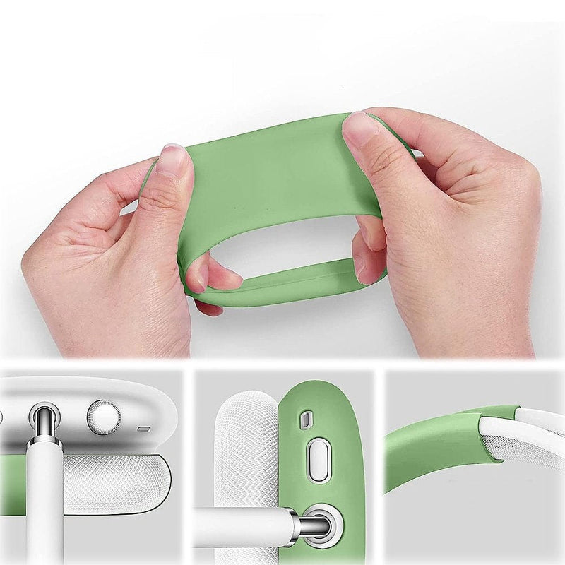 Silicone Combo Kit Case for Apple AirPods Max Headphones - Green