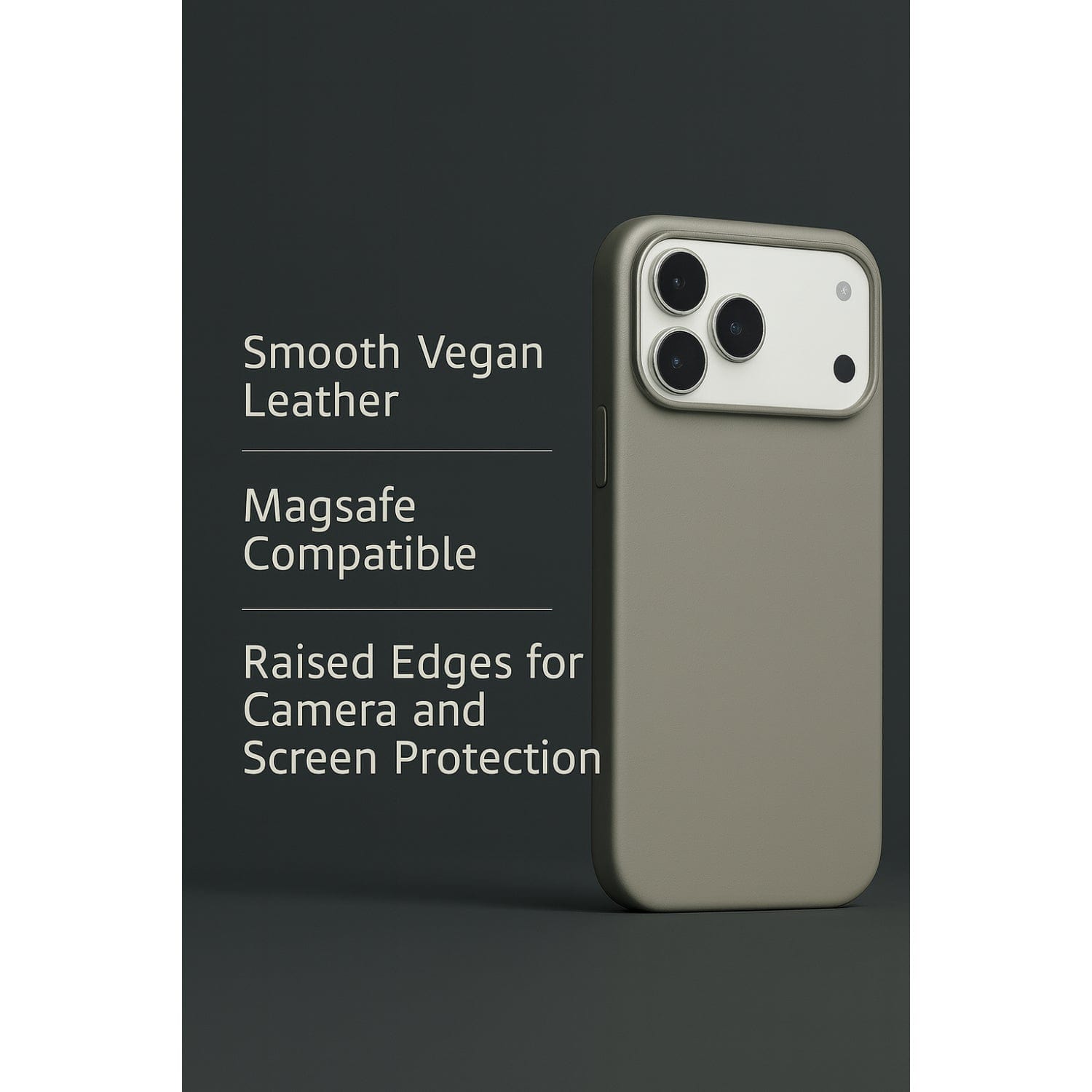 Indy Series Vegan Leather Case Compatible with Magsafe for Apple iPhone 17 Pro Max