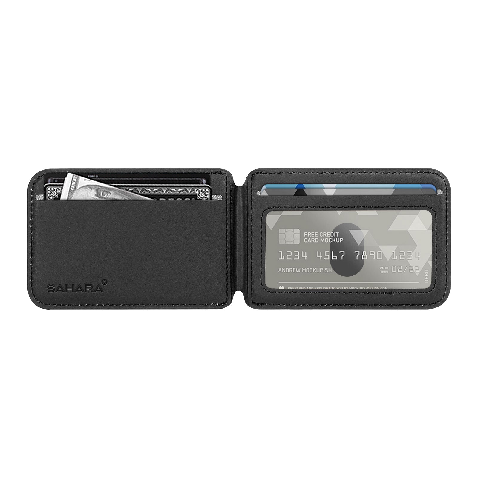 Venture Series Wallet Case for Samsung Galaxy S25 - Clear/Scorpion Black