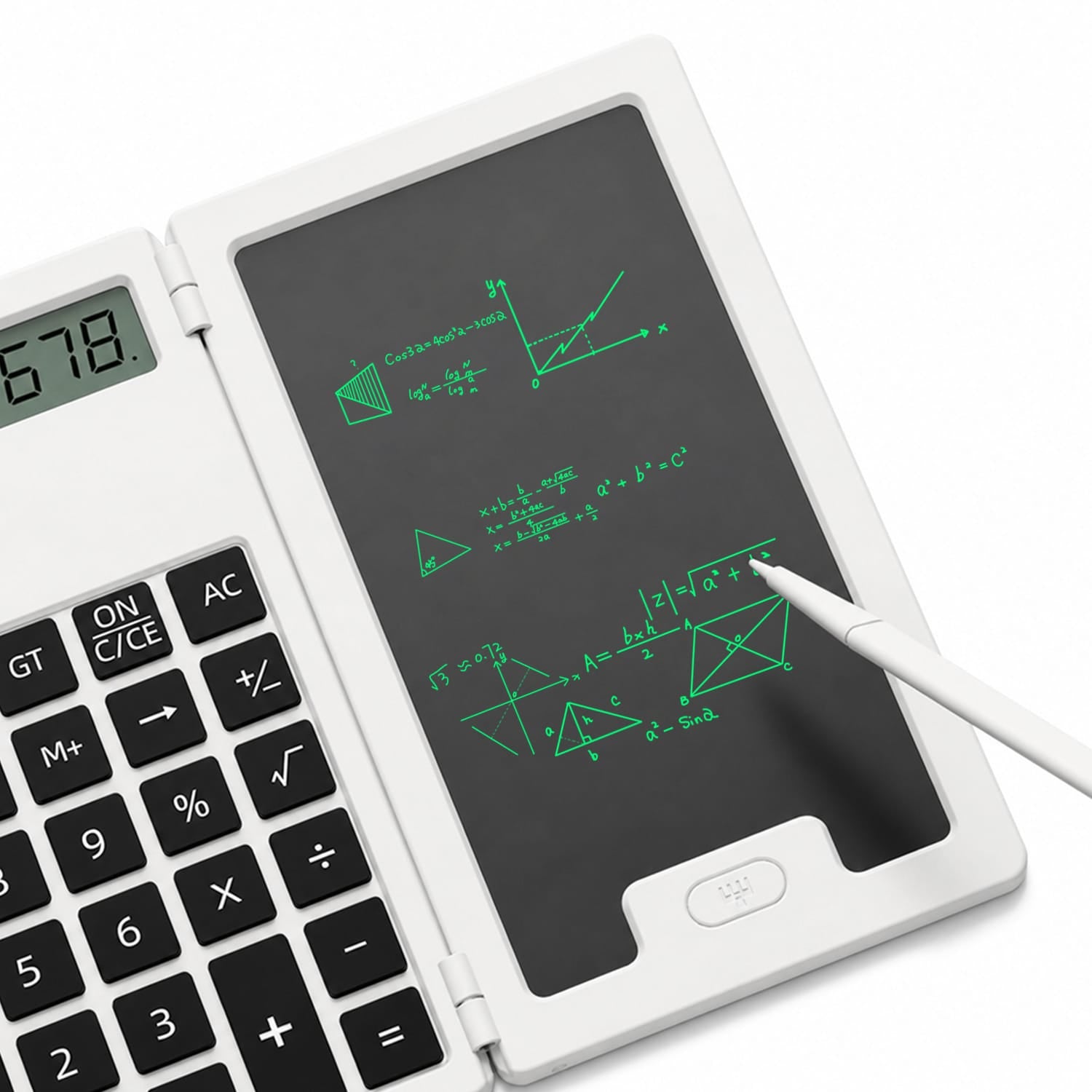 Sahara Scientific Calculator with 5-Inch LCD Writing Tablet - 12-Digit Foldable Design