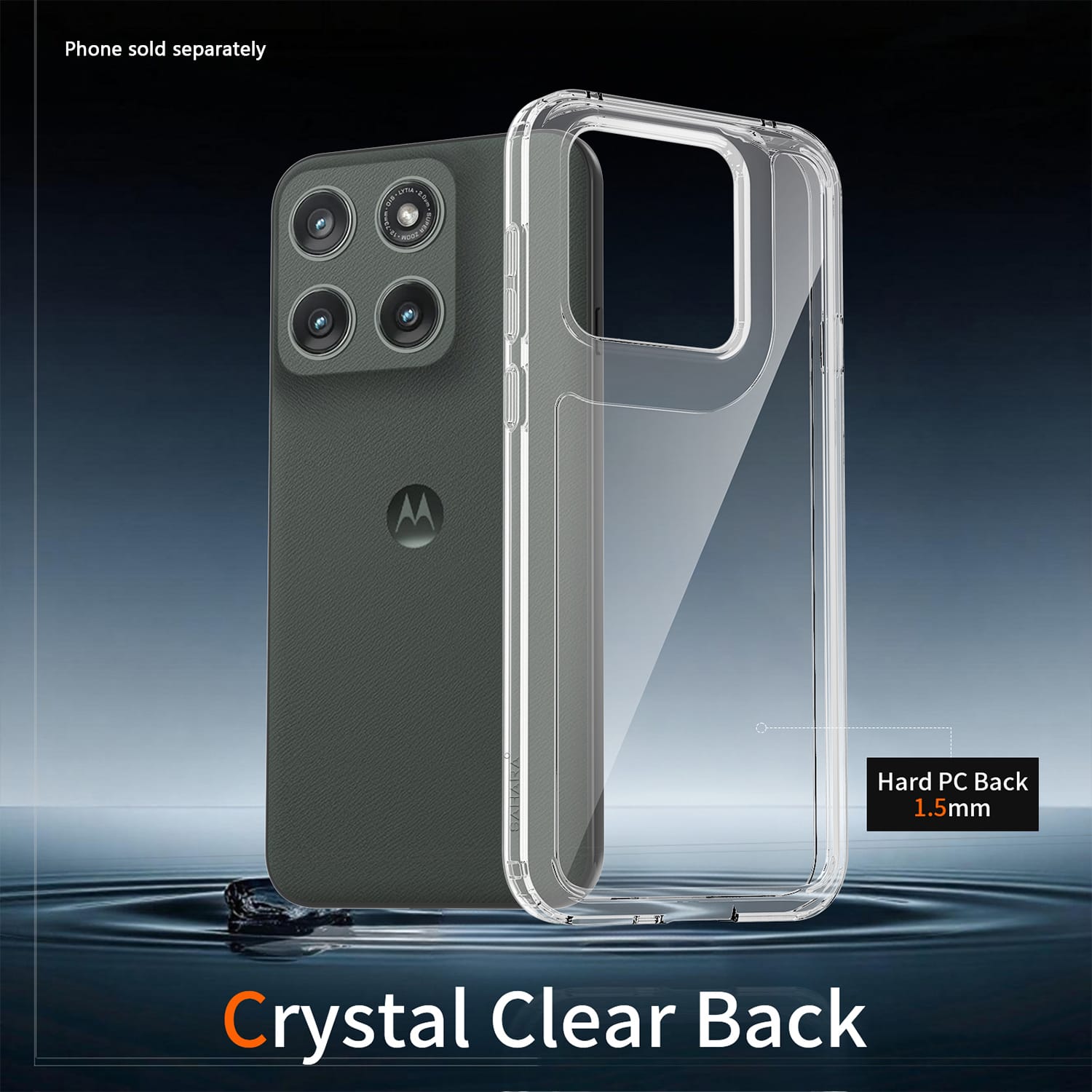 Motorola Edge 5G (2026) Clear Case - Anti-Slip, Shock-Absorbing Corners | Venture Series