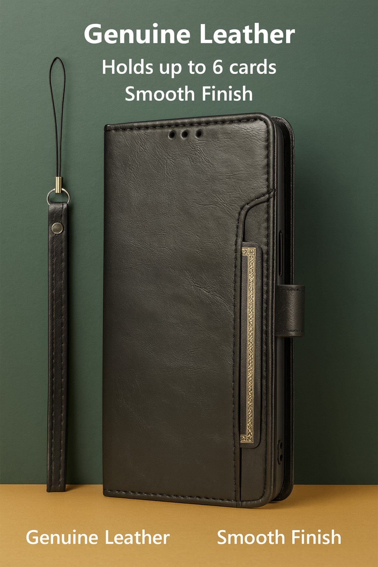 Indy Series Leather Folio Wallet Case Compatible with Magsafe for Apple iPhone 17