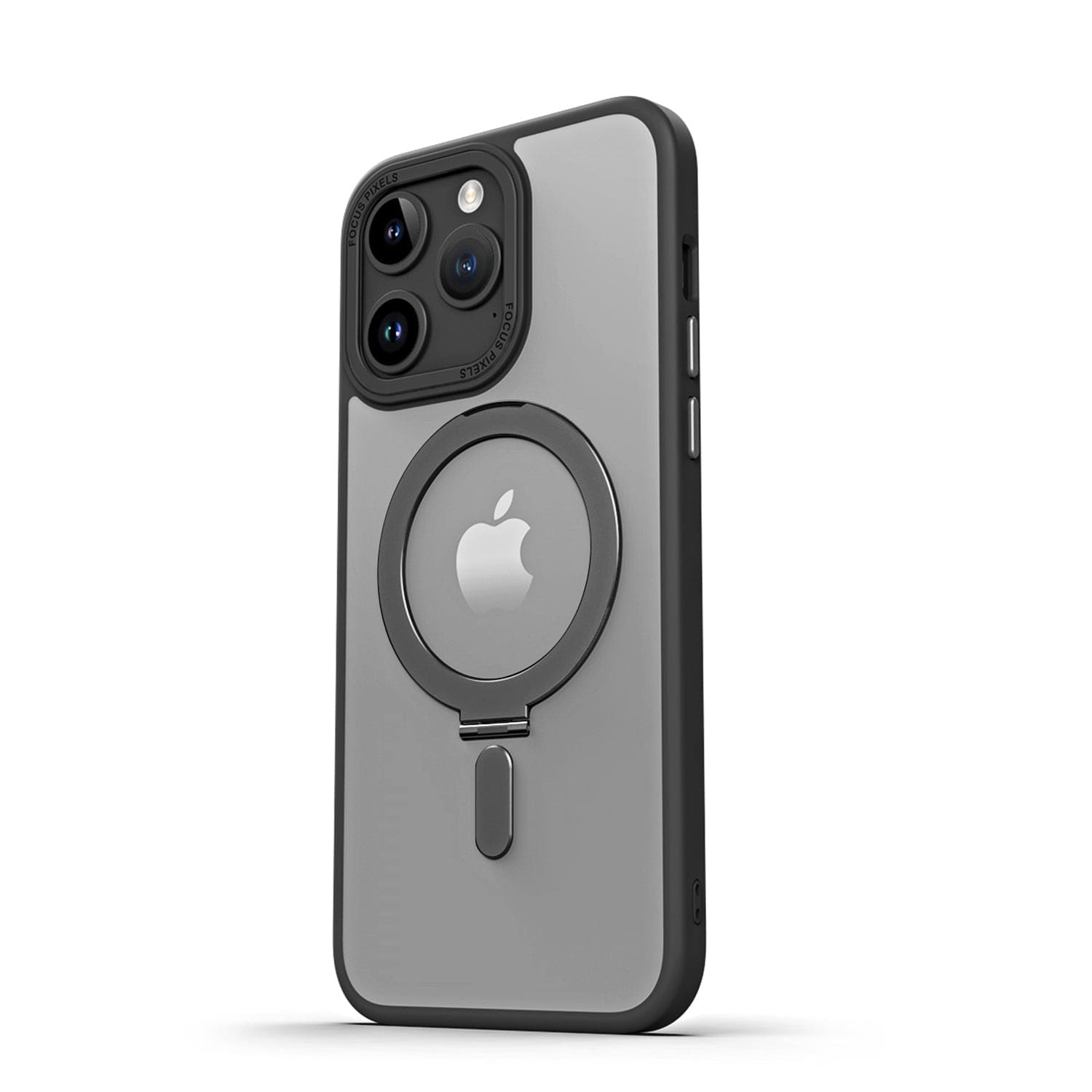 MagSafe Smart View Hybrid Case with Magnetic Folding Kickstand for iPhone  15 Pro Max - Black - HD Accessory