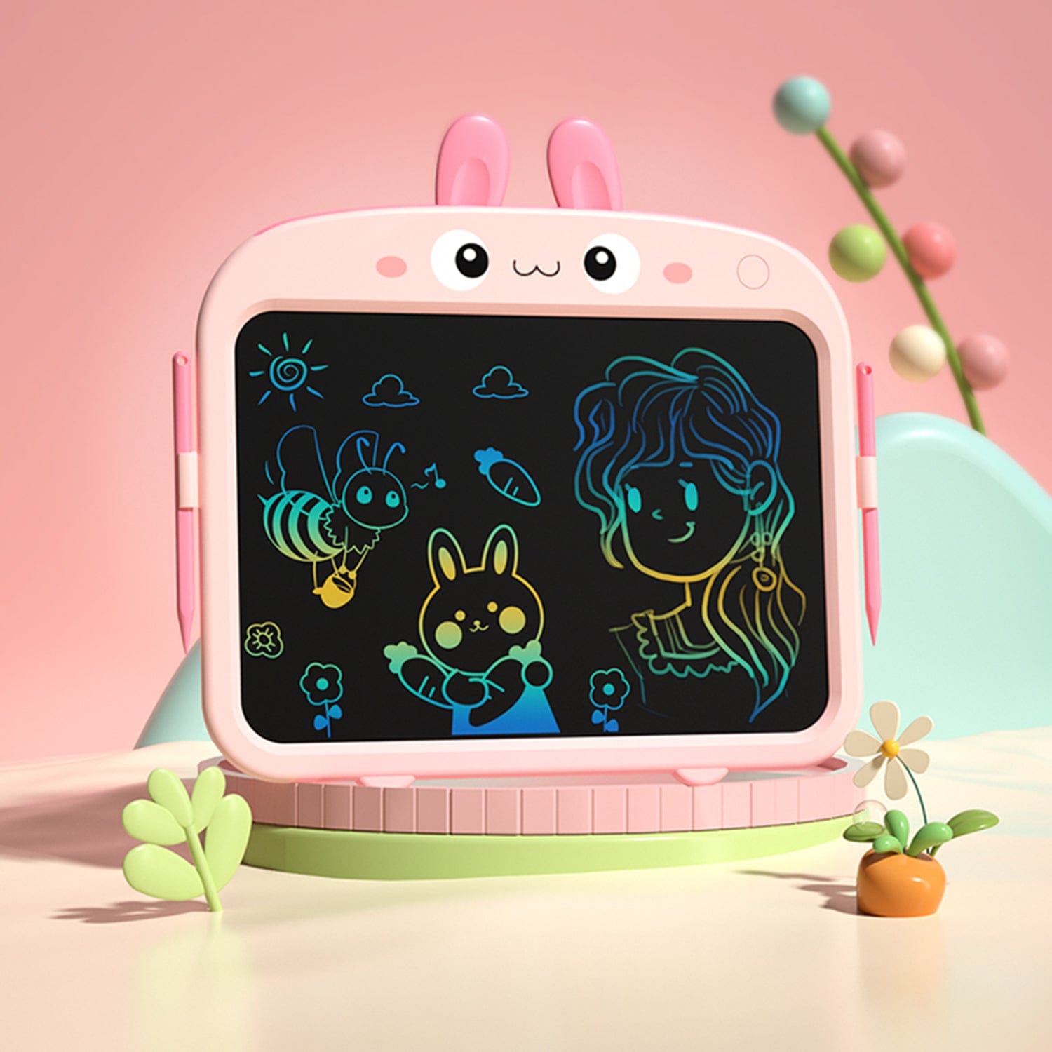 LCD Writing  Kids Tablet 13.5" - Color Display, One-Click Erase