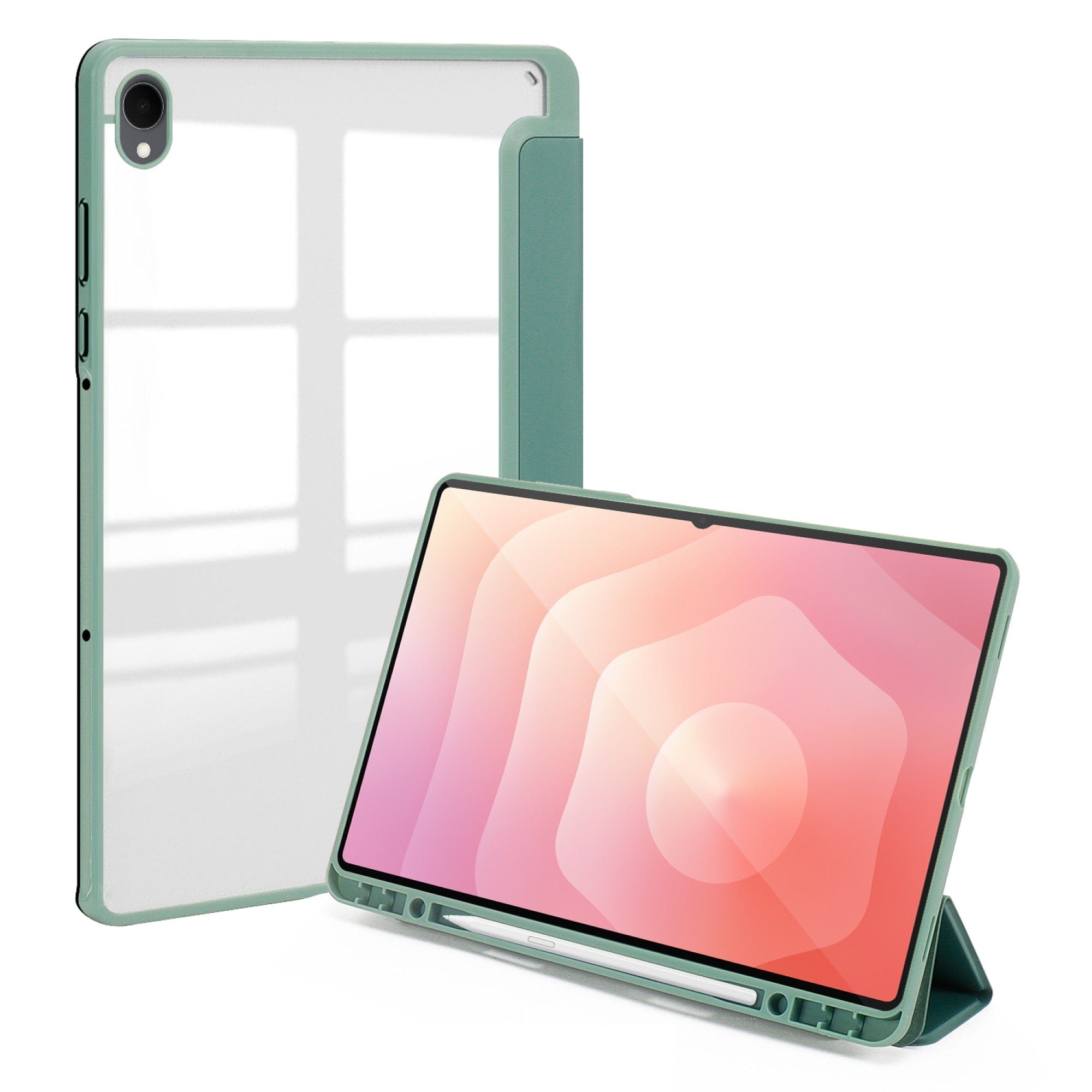 Samsung Galaxy Tab S11 Case - Slim Folio with Transparent Back