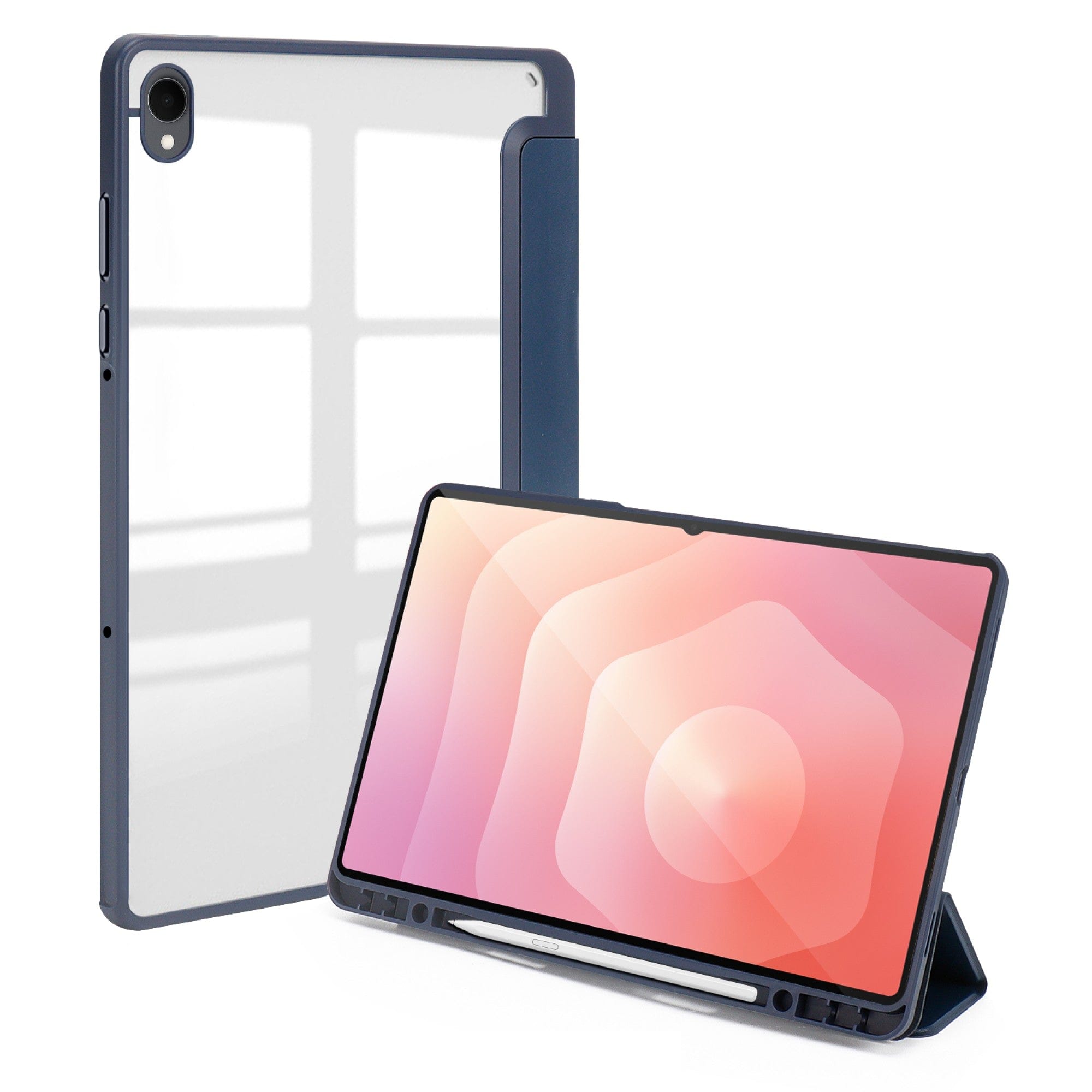 Samsung Galaxy Tab S11 Case - Slim Folio with Transparent Back