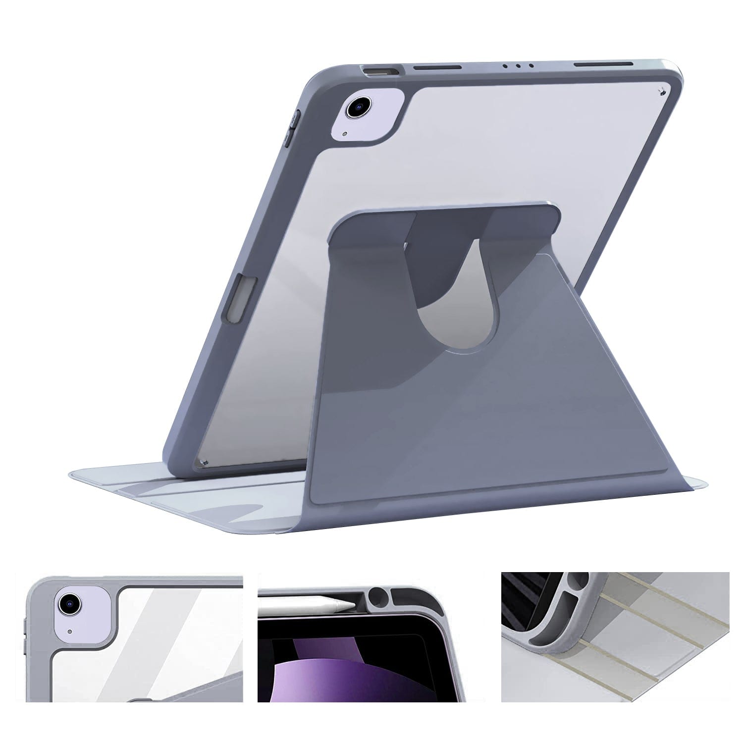 Venture Series Rotating Folio Case with Screen Protector - iPad Air 11" M2