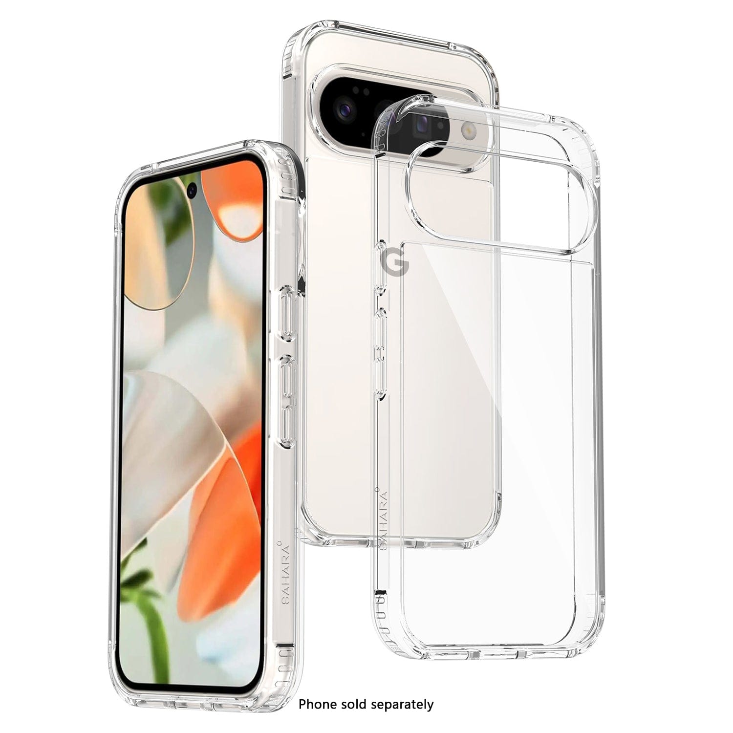 Google Pixel 10/10 Pro Clear Case – Slim Anti-Slip Grip | Venture Series