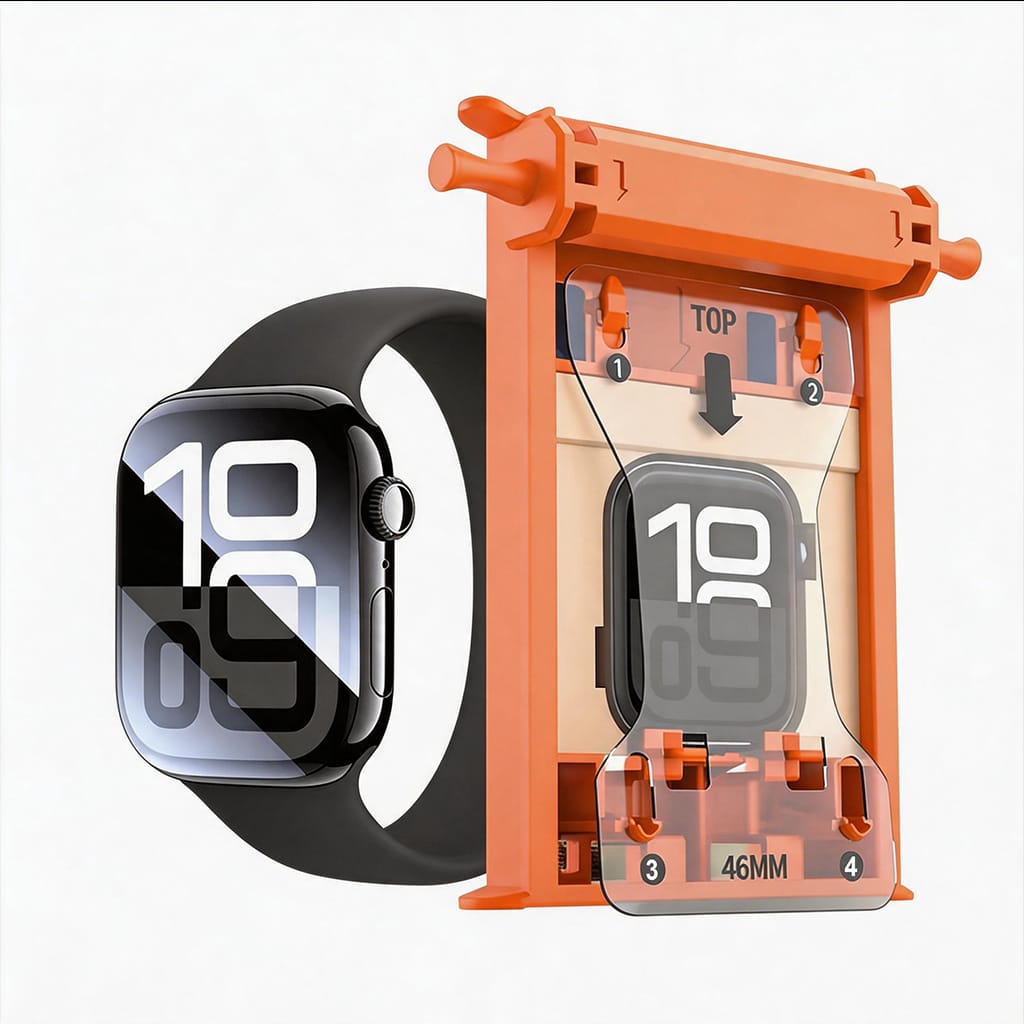 Apple Watch Series 11/10 (42mm) Screen Protector - 3D Thermoformed Tempered Glass with Applicator | ZeroDamage
