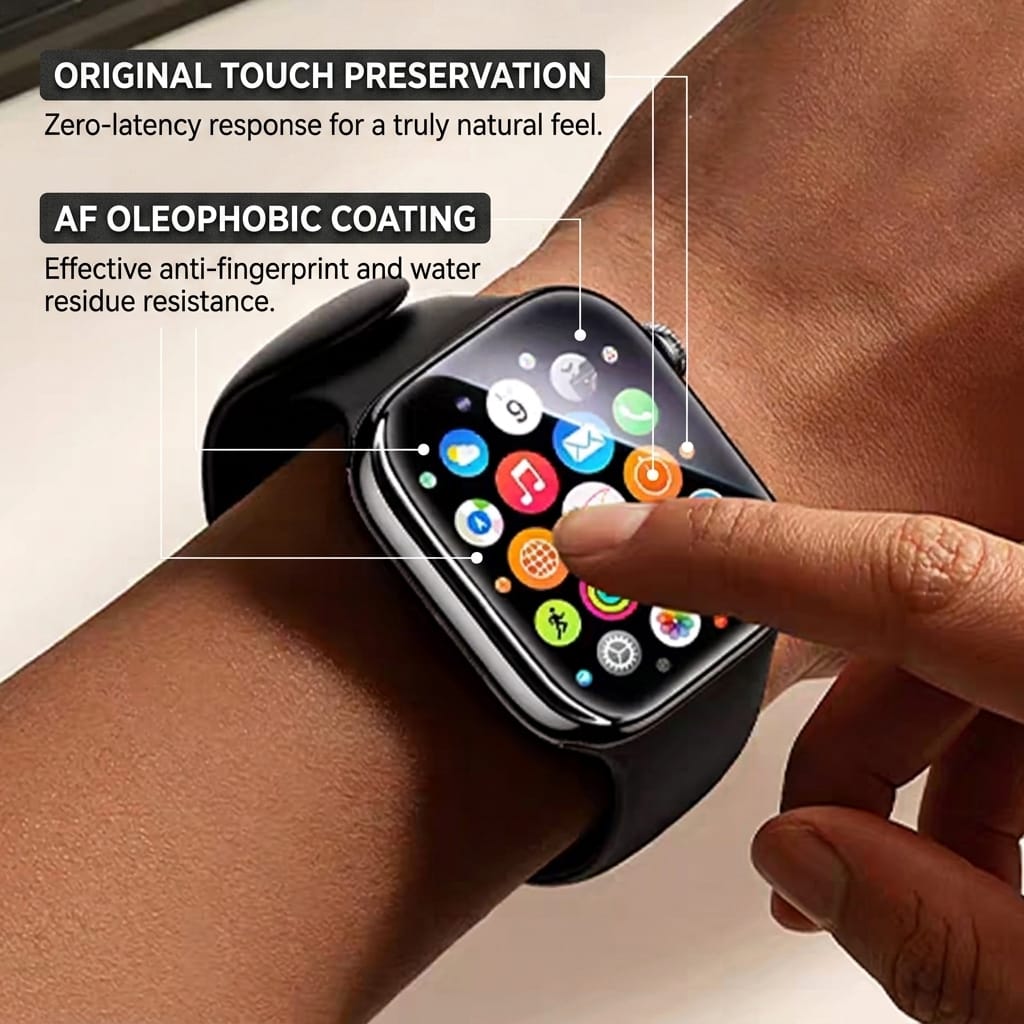 Apple Watch Series 11/10 (42mm) Screen Protector - 3D Thermoformed Tempered Glass with Applicator | ZeroDamage