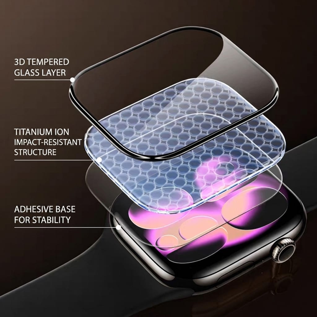 Apple Watch Series 11/10 (42mm) Screen Protector - 3D Thermoformed Tempered Glass with Applicator | ZeroDamage