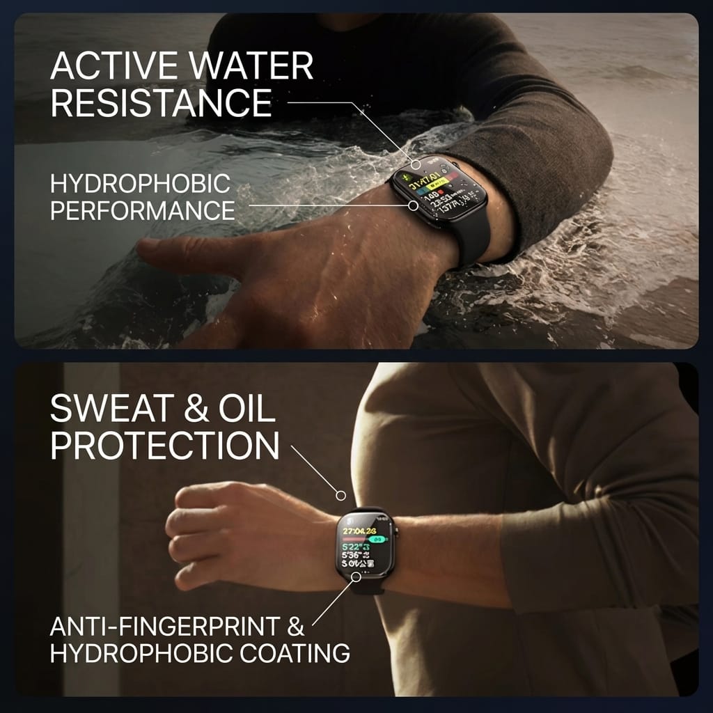 Apple Watch Series 11/10 (42mm) Screen Protector - 3D Thermoformed Tempered Glass with Applicator | ZeroDamage