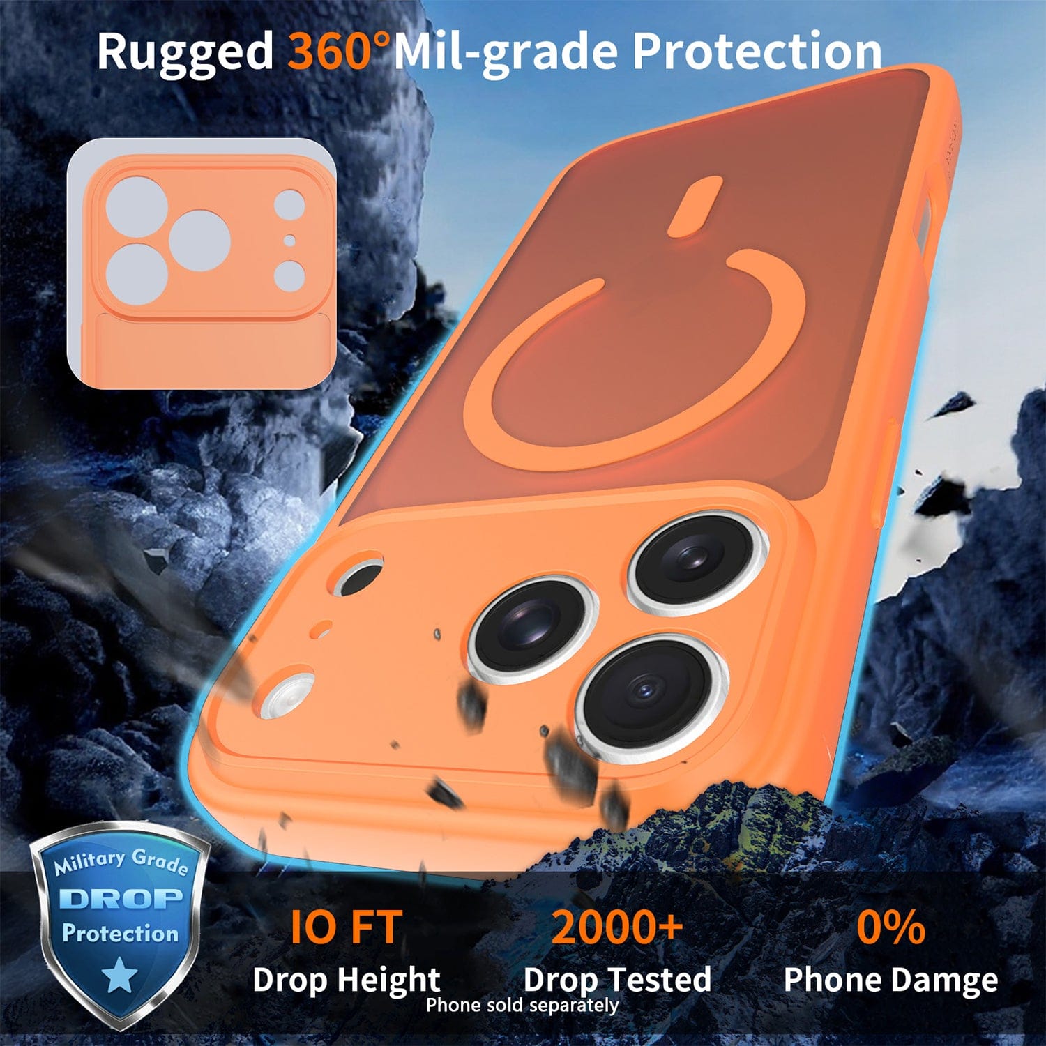 iPhone 17 Pro Max Slim Case - Transparent Matte Finish | Venture Series