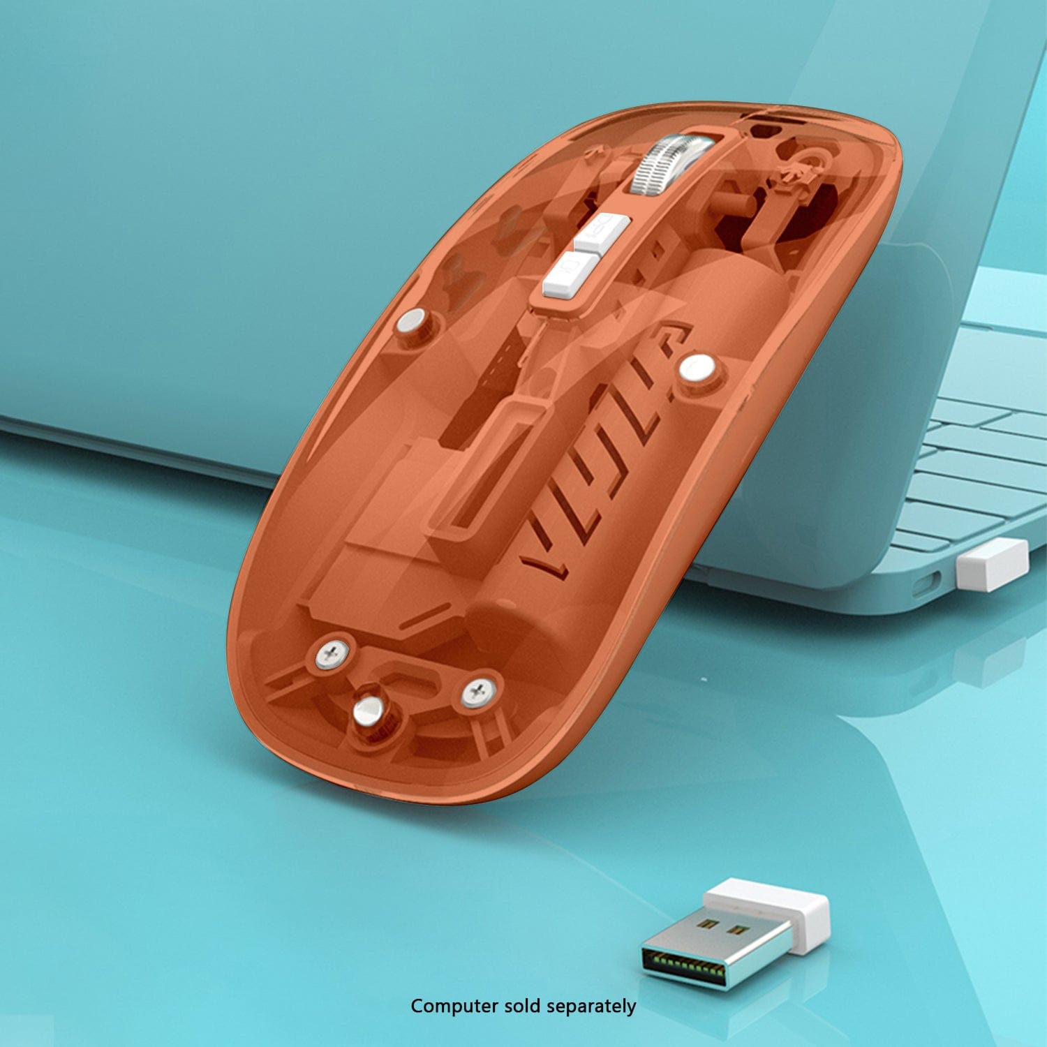 Wireless Mouse - Transparent Dual-Mode, Rechargeable Design | Glacier Series