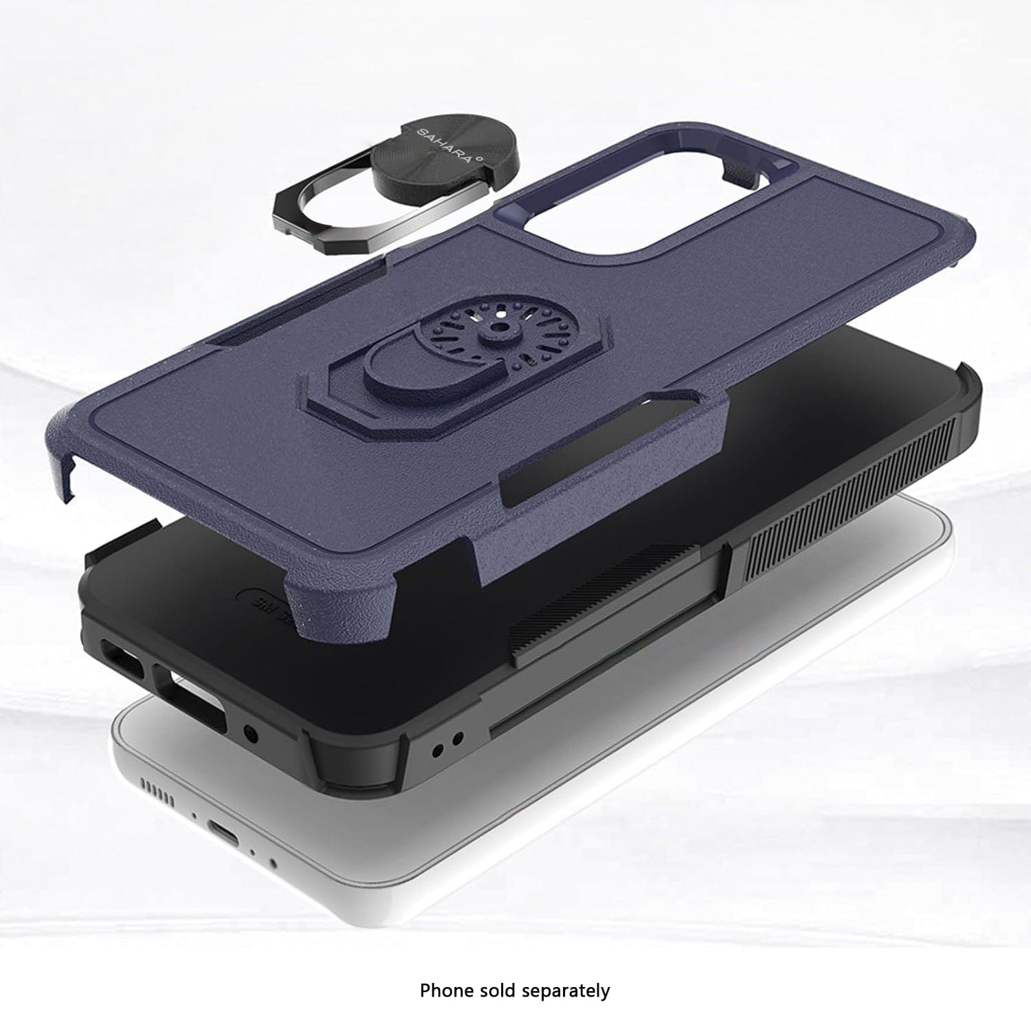 SaharaCase - Raider Series Heavy Duty Case for Samsung Galaxy A16 5G - Midnight Blue