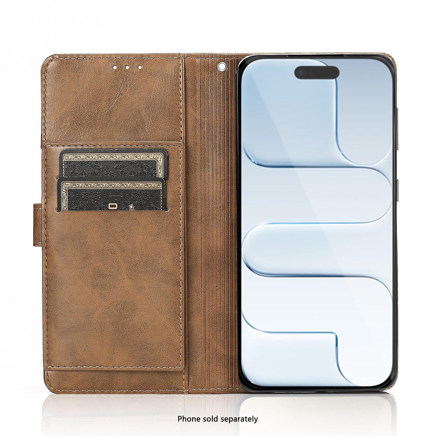 Indy Series Leather Folio Wallet Case Compatible with Magsafe for Apple iPhone Air