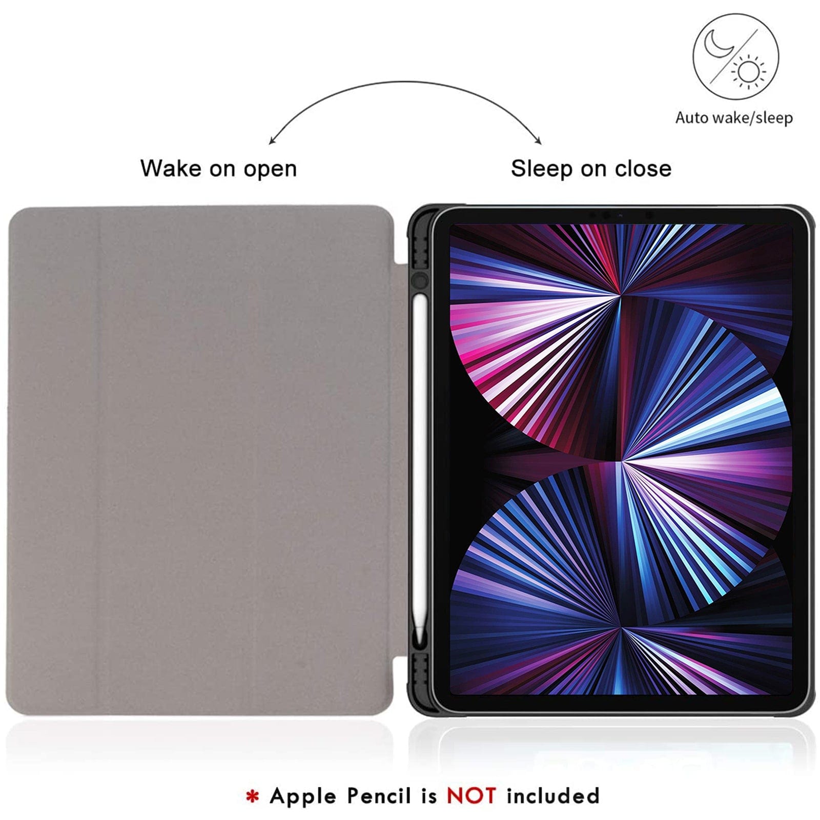 Inspire Series Tri-Fold Folio Marble Design Case - iPad Pro 11"