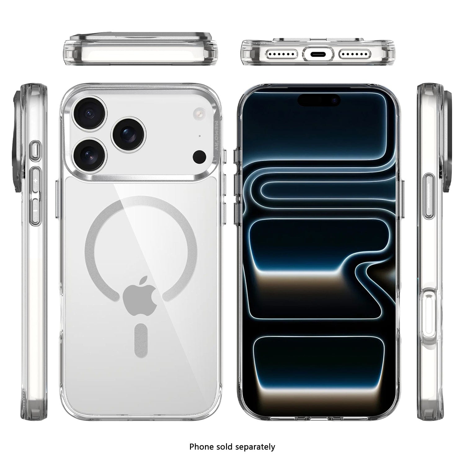Venture Series Kickstand Case Compatible with Magsafe for Apple iPhone 17 Pro - Clear