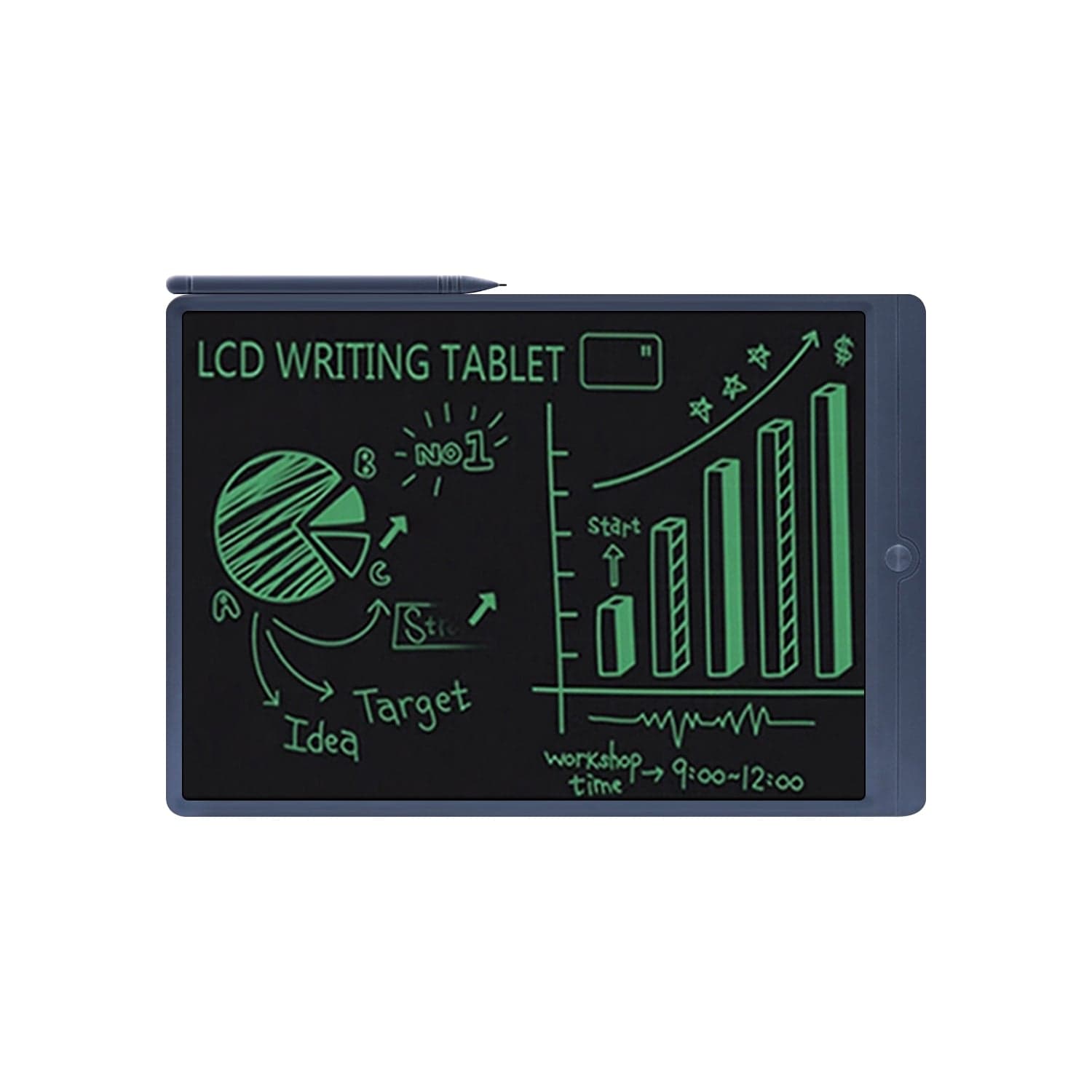 LCD Writing Tablet 13.5"  - Large Color Display with One-Touch Erase & Lock