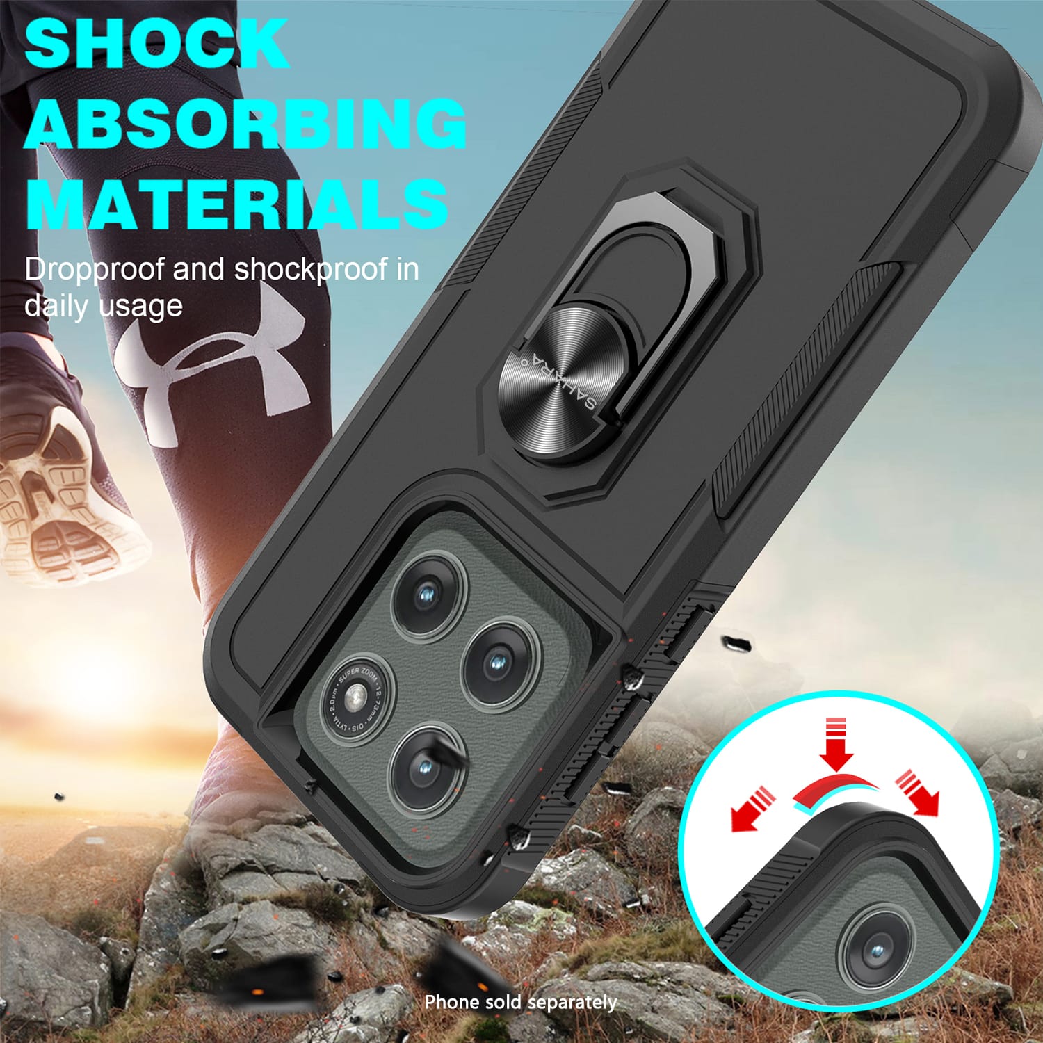 Motorola Edge 5G (2026) Case - Kickstand, Shock Protection | Raider Series